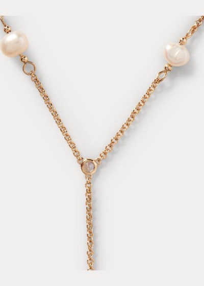 Colar Ralph Lauren Drop-Chain Pearl Mulher 21936-NWSL